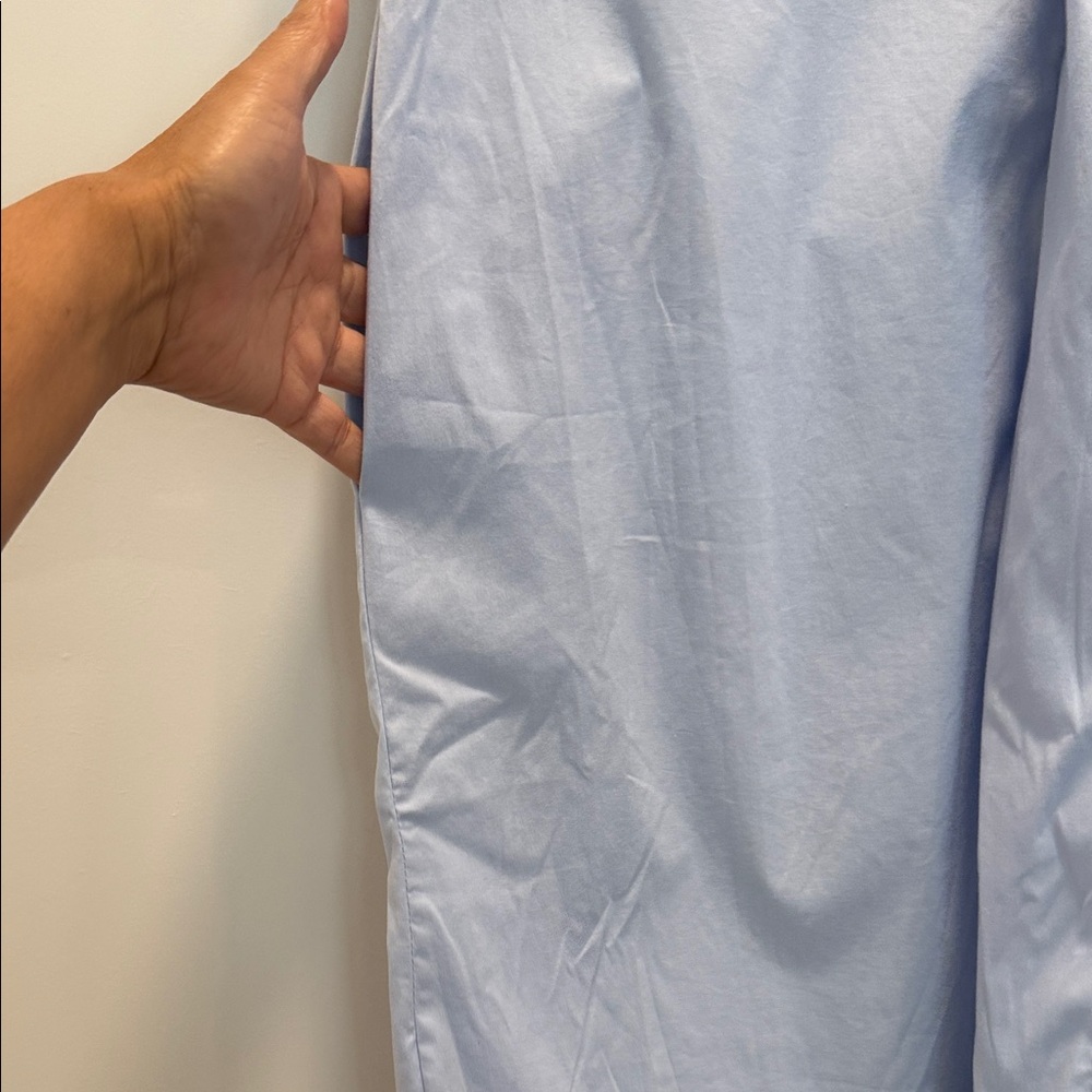 COS Light Blue Sleeveless Dress drapey cotton size 10 - Picture 4 of 8